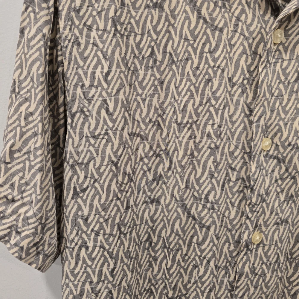 Geoffrey Beene Gray Patterned Men's Shirt - Picture 6 of 7